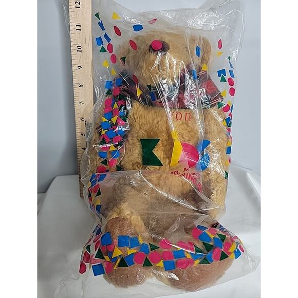 Vintage 1996 AVON Mr. Maxx The Snoring Bear 18" New & SEALED in Original Package - Picture 6 of 7